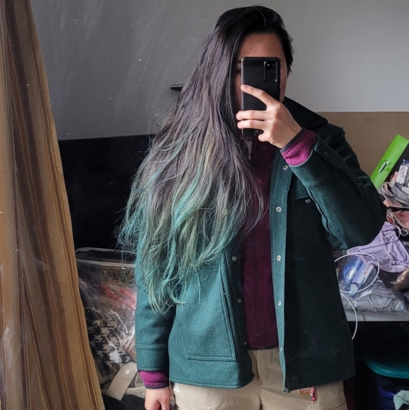 Vintage size 14 - Filson green virgin wool cruiser coat jacket - Picture 2 of 3